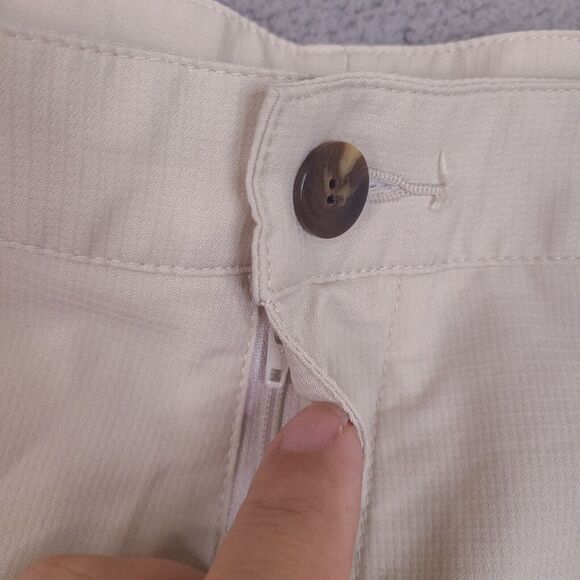 Adidas Clima Cool Golf‎ Pants Khakis 36x27.5 Beige Performance 3 Stripes - Picture 4 of 15